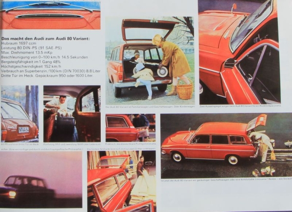 Audi Auto-Union Modelprogram 1967 Carbrochure (5751)